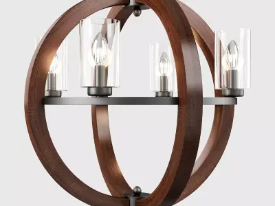 GRAND BANK GLOBE CHANDELIER Low-poly 3D model