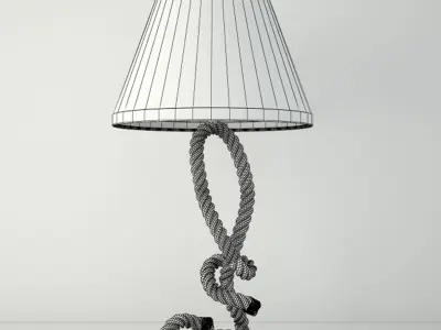 Nautical Rope Table Lamps 3 3D model
