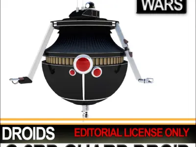 G-2RD Guard Droid Star Wars 3D model