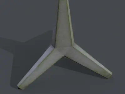 Concrete Anti tank obstacle Pbr Low-poly 3D model