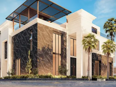 NEOCLASSIC VILLA IN KSA WITH THE BEST RENDER SETTINGS 3D model