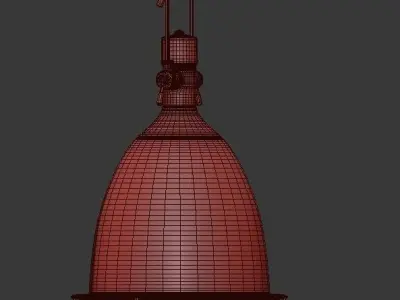 Hanging lamp Romatti T1 Black Loft Steampunk Spotlight 3D model