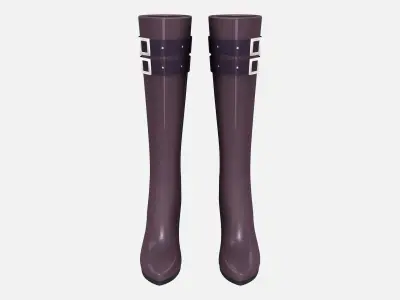 Army Uniform Boots Low-poly 3D model