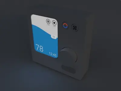 Mitsubishi Residential HVAC Controller 3D model