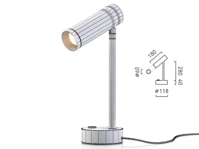 Flask T freestanding lamp Free 3D model