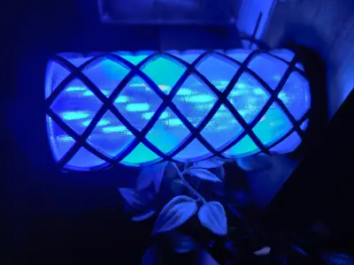 Wire helix lamp 3D print model