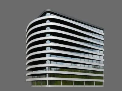 Office Building ID017 3D model