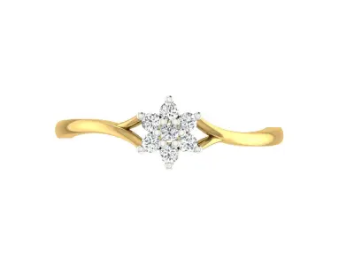 Women Ring  Render 3dm STL OBJ FBX Details 3D print model 11