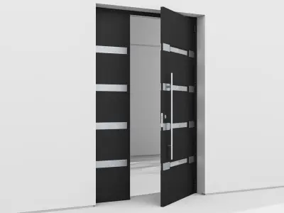 Aluminium door 141 3D model