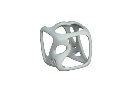 SciFi Cube Object No 16368 Low Poly Shape Texture