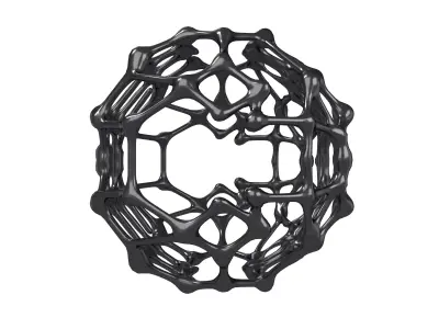 Abstract Shape Nanotubes v1 003 Low-poly 3D model