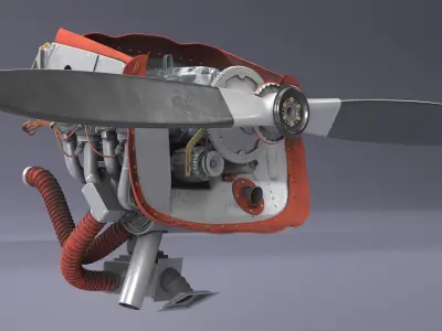  Aero Engine Lycoming O 320 Old 