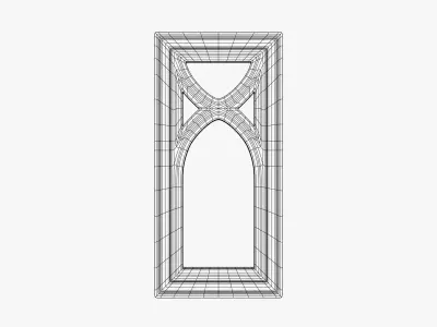 Gothic Window 3D model