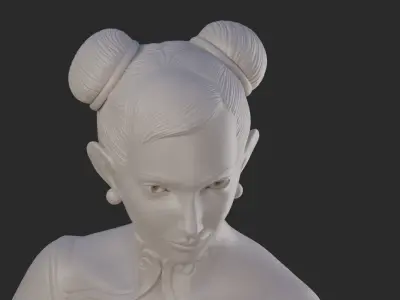 Street Fighter 6 Chun li Print Model 3D print model