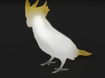 Indirect lighting for parakeets and parrots 3D model