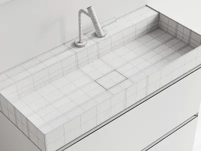 Falper Pure Vanity Unit Set 4 3D model