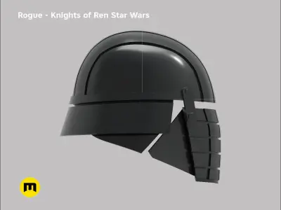 Rogue helmet - Knights of Ren - Star Wars universe 3D print model
