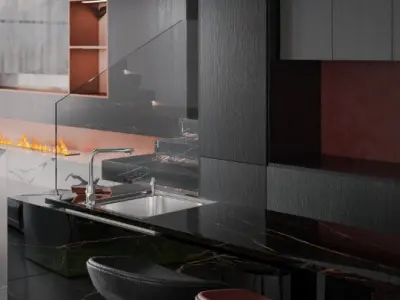  Living Room Interior Model  3D model