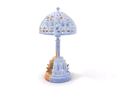 Art Deco Bronze Lamp model pack Low-poly 3D model