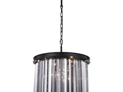 Yazmin Light Crystal Drum Chandelier 3D model