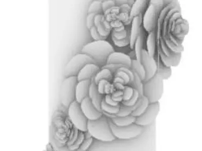 flower 3d model  3D print model