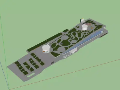 The park of ACC Children Free 3D model