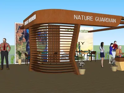 Garden Booth Model  3D model