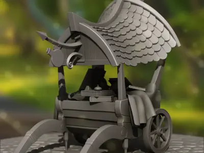 Stylized Magician Stall 3D model