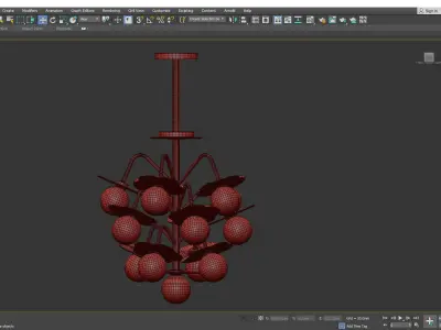 CLOVER CHANDELIER Low-poly 3D model