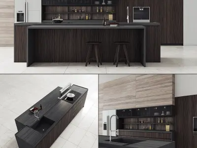 Kitchen collection 50 x9  3D Model Pack