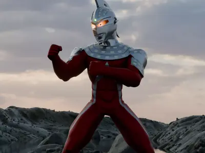 Ultraseven Stylized 3D Model 3D model