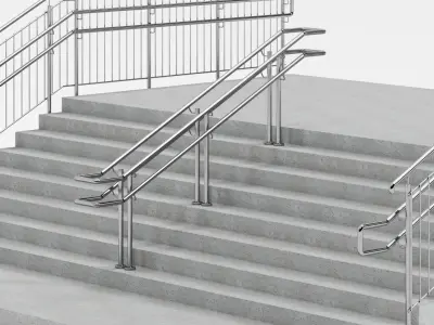 Outdoor stair 3D model
