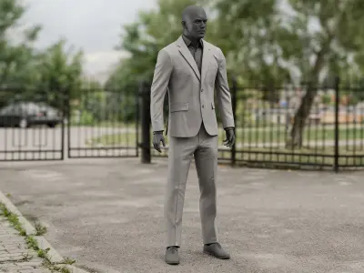  Men's Jacket with Pants 2 