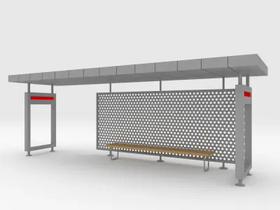 Bus Shelter 1 3D model