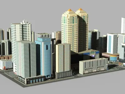 Modular City Pack Vol1 3D model