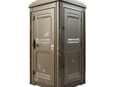 Portable Toilet Model Pack with HighQuality Textures Low-poly 3D model