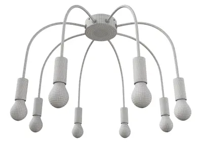  Fireworks Ceiling Lamp 3D model
