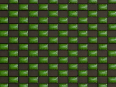 Green Sci-Fi Wall Transparent PBR Seamless Texture