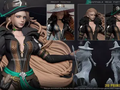 Sorceress 3D print model