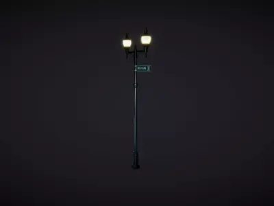 Lamp Post 07 3D model