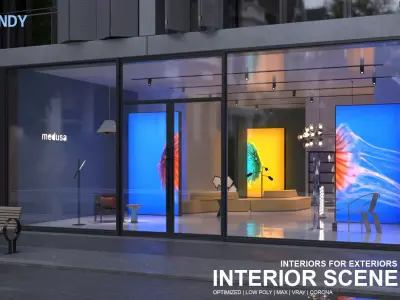 Interior Scene 06 - Medusa Furniture Store 3D model