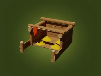 Goblins Storage Game ready Low-poly 3D model