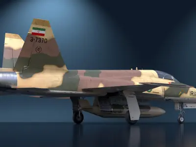  Iranian HESA Saeqeh Fighter Aircraft Simplified 