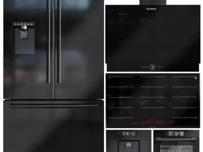 bosch kitchen appliances Low-poly 3D model