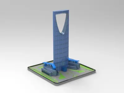 KINGDOM CENTRE TOWER RIYADH 3D print model