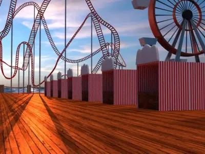 Carnival Scene Free 3D model