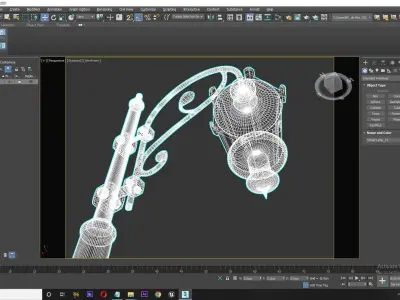 Street Lamp  Low-poly 3D model