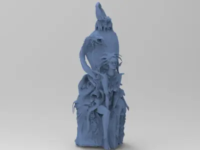 SeaShip stone wall   3D model