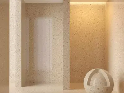 Marble wall 195 3D model