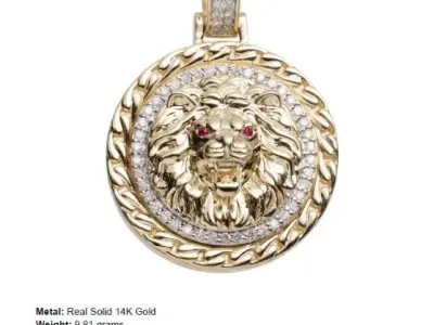 lion pendent 3D model